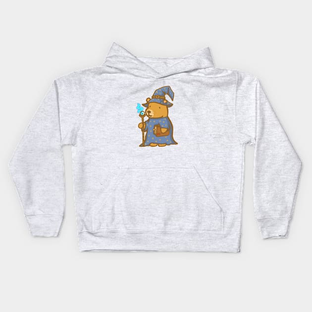 Maurice the Bear - Wizard Kids Hoodie by KatiaMart